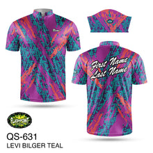 Load image into Gallery viewer, QS631 Levi Bilger Teal Official Player Jersey Personalized