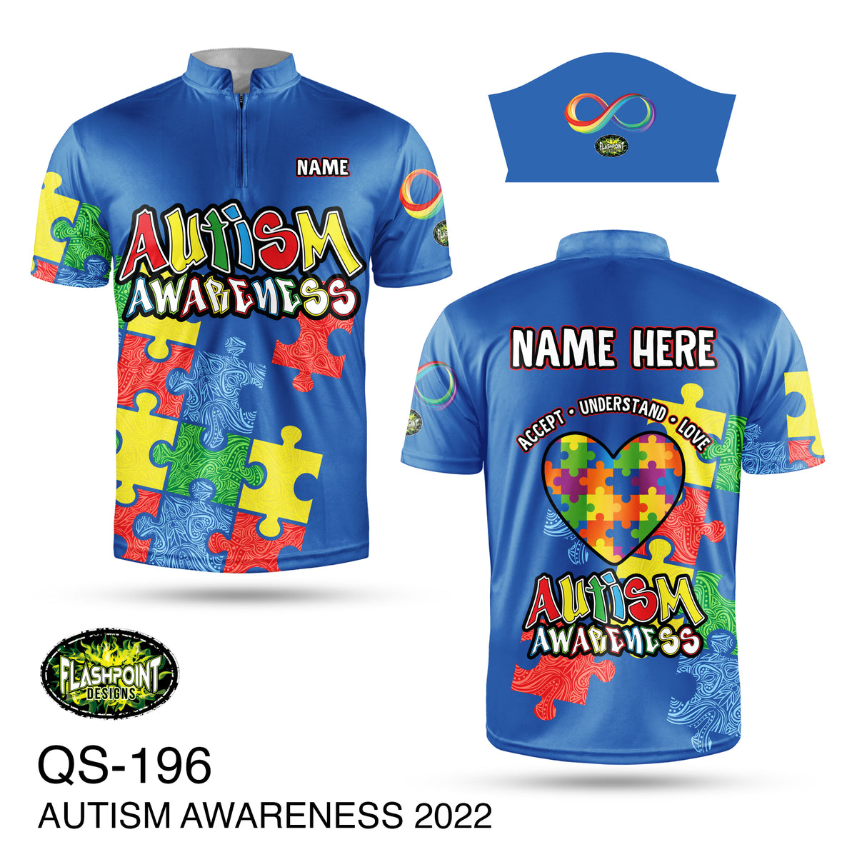 Autism Accept, Understand, Love - Personalized Jersey – FLASHPOINT DESIGNS