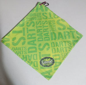 RTS - Dart Towel - Green Darts -  Free Shipping!