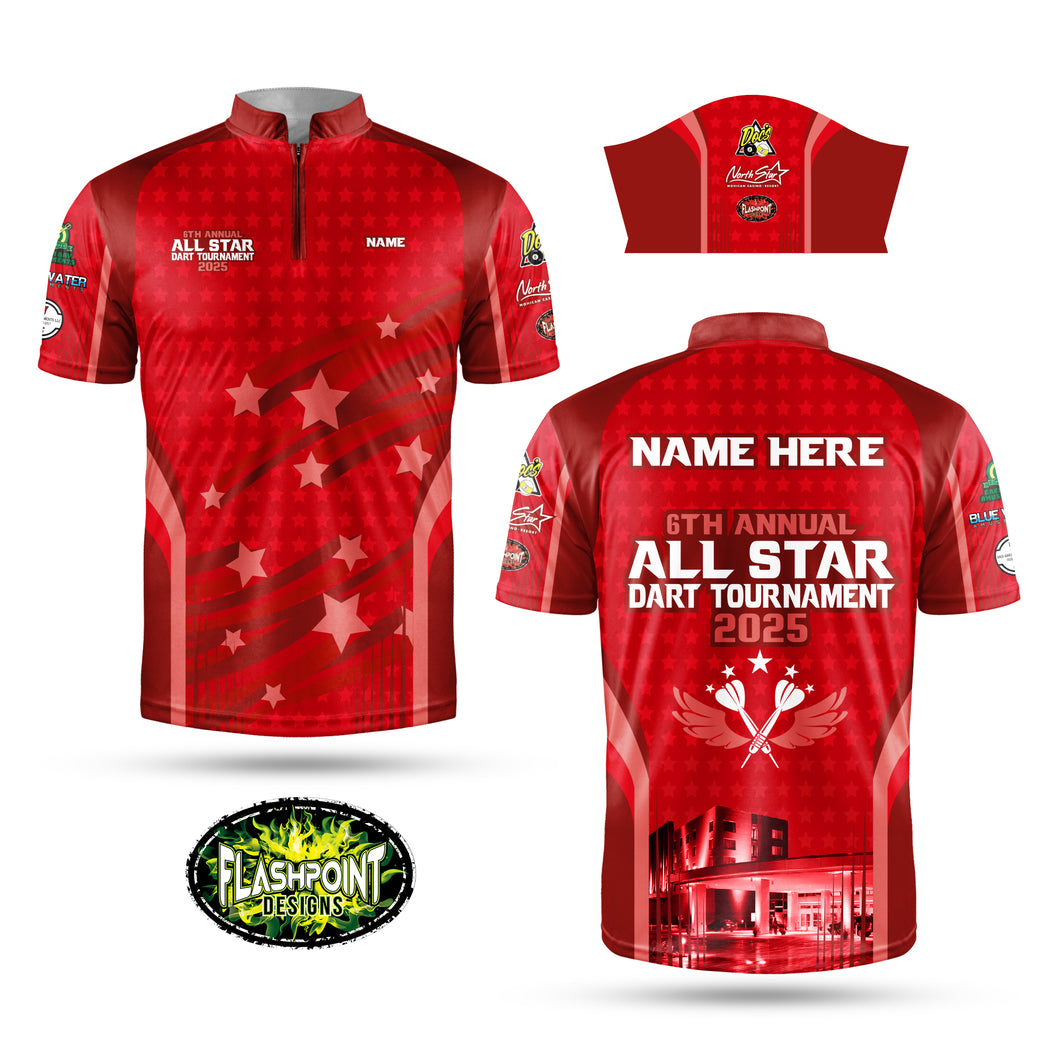 All Star Dart Tournament Jersey 2025 - Red