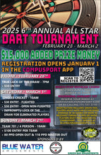 Load image into Gallery viewer, All Star Dart Tournament Jersey 2025 - Pink
