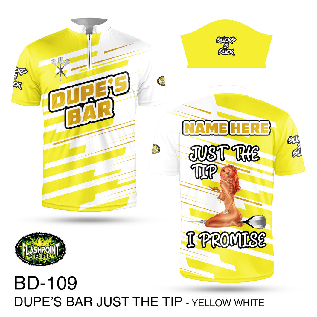 DB109 Dupes Bar Just The Tip Yellow White - Personalized