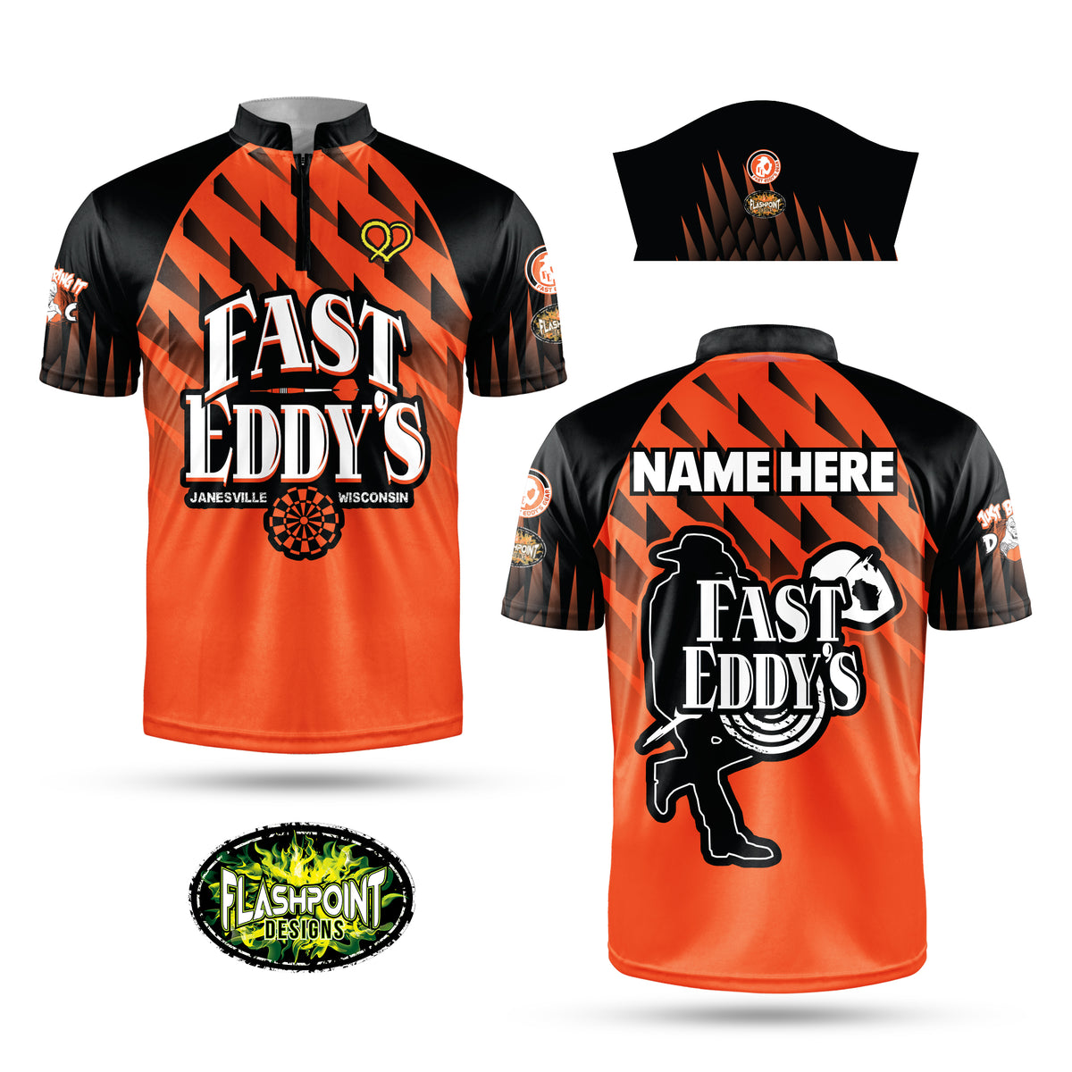 Fast Eddy's Orange Edge - Personalized – FLASHPOINT DESIGNS