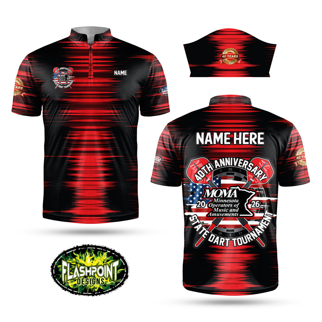 MOMA 2026 State Dart Jersey - Red - Personalized
