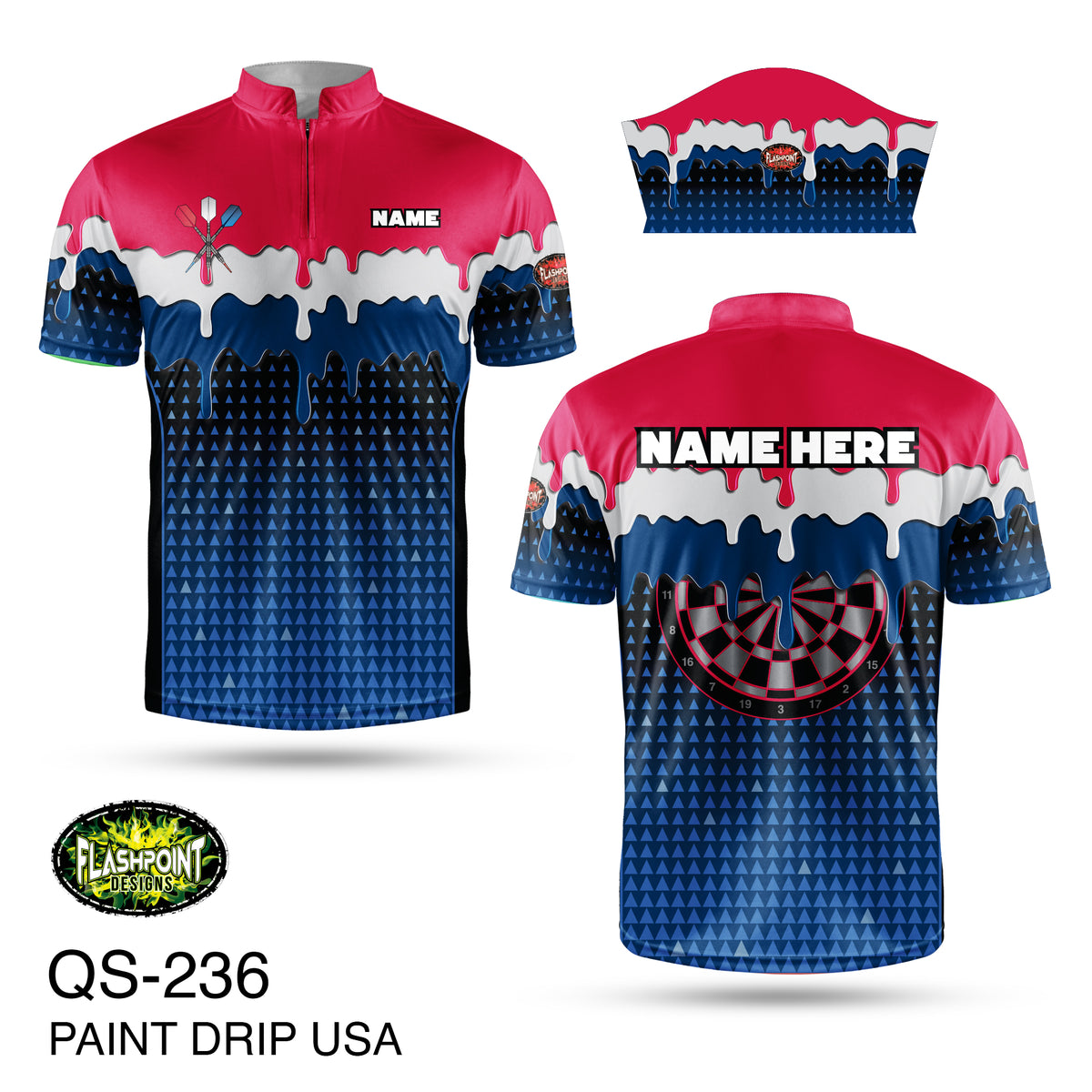 QS236 Paint Drip USA - Personalized – FLASHPOINT DESIGNS