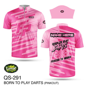 Born To Play Darts - Pinkout - Personalized