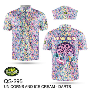 Unicorns & Ice Cream (Darts) - Personalized
