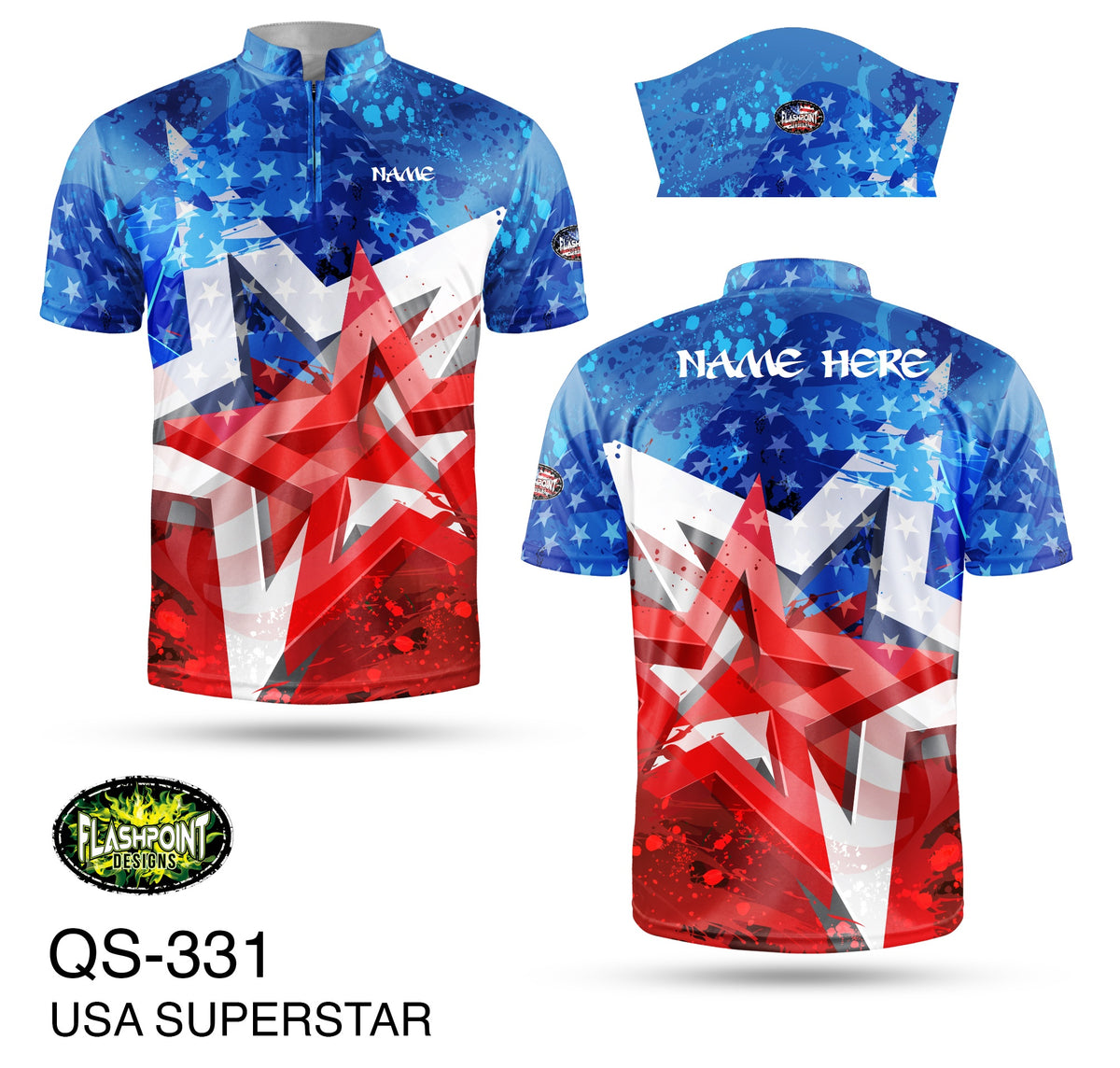 QS331 USA Superstar - Personalized – FLASHPOINT DESIGNS