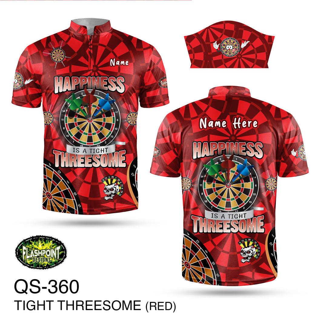 QS360 Tight Threesome Red - Personalized