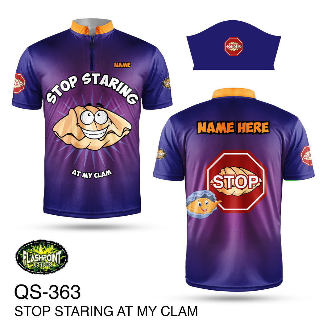 Stop Staring at My Clam - Personalized