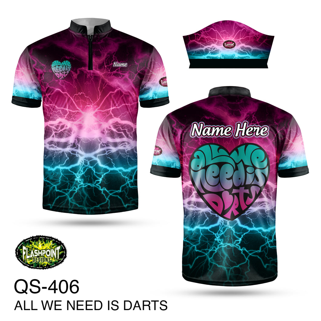QS406 All We Need Is Darts - Personalized