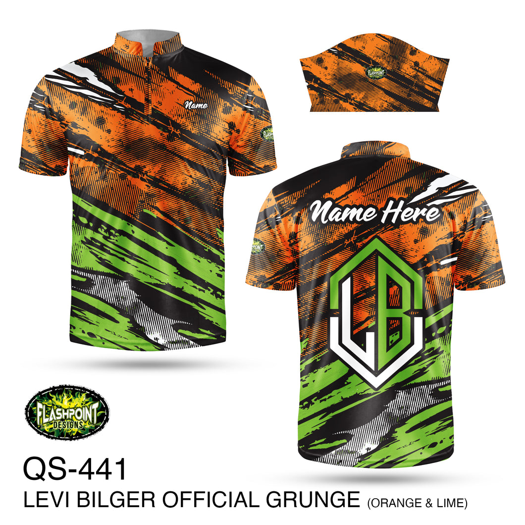 QS441 Levi Bilger Official Player Grunge Orange & Lime