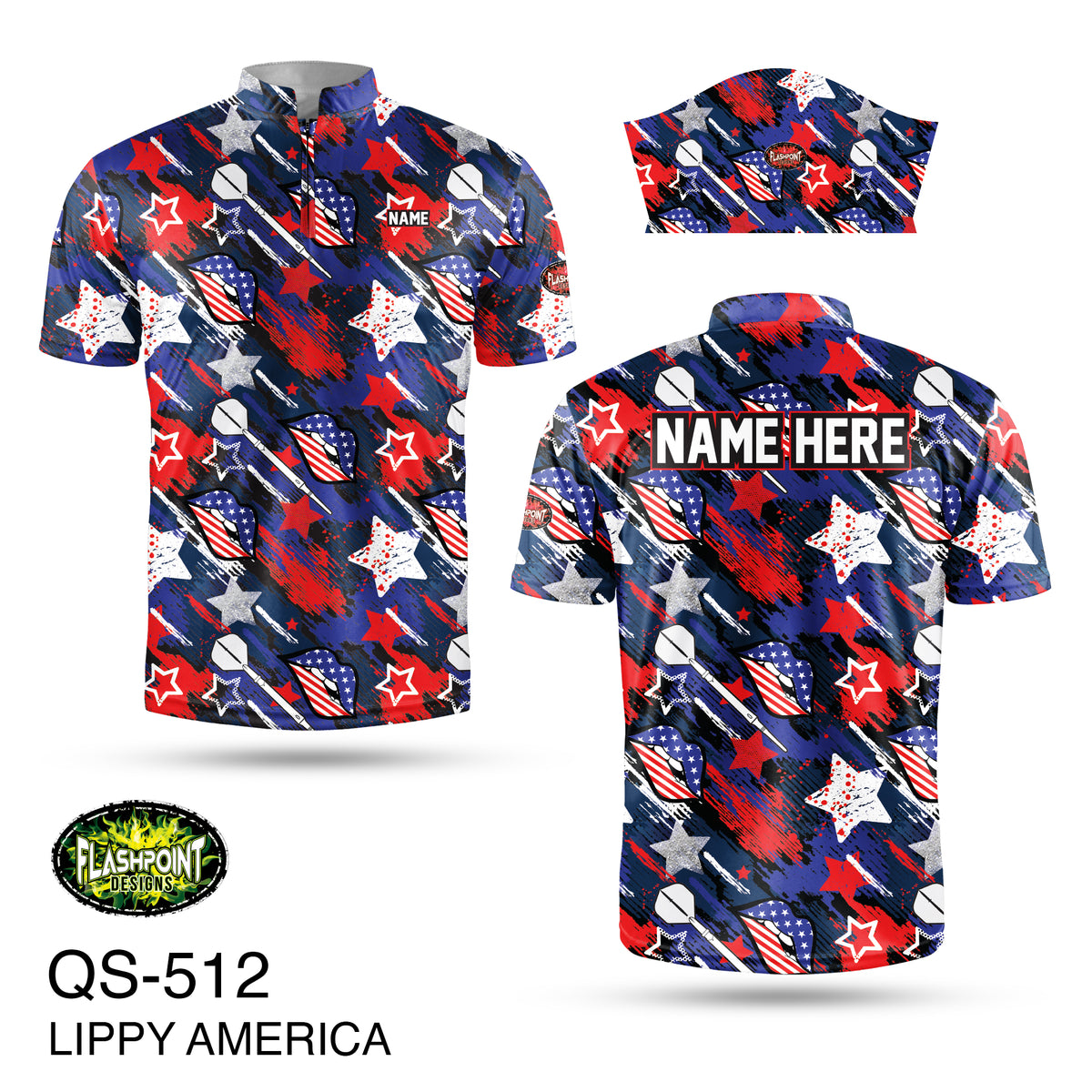 QS512 Lippy America - Personalized – FLASHPOINT DESIGNS