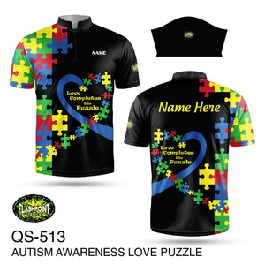 QS513 Autism Awareness Love Puzzle