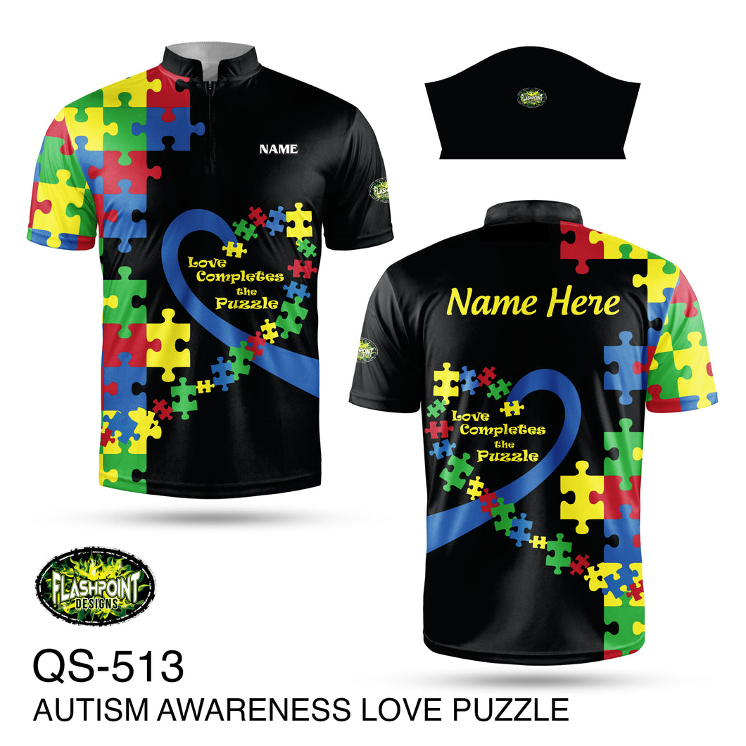 QS513 Autism Awareness Love Puzzle