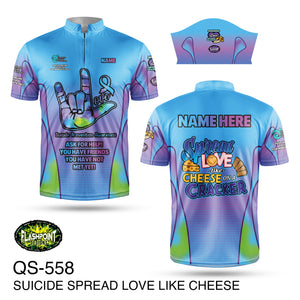 QS558 Suicide Prevention Spread Love Like Cheese - Fundraiser 2026