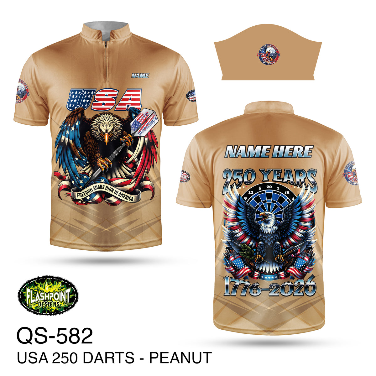 QS582 USA 250th Anniversary Darts Edition Peanut - Free Shipping ...