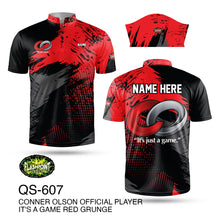 Load image into Gallery viewer, QS607 Conner Olson Official Player It's A Game - Red Grunge

