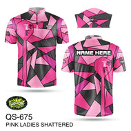 QS675 Pink Ladies Shattered Free Personalization - Free Shipping