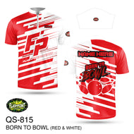 QS815 Born to Bowl Red  - Personalized Special