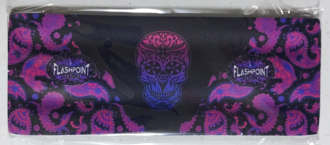 RTS - Slap Koozie - Sugar Skull Purple - Free Shipping!