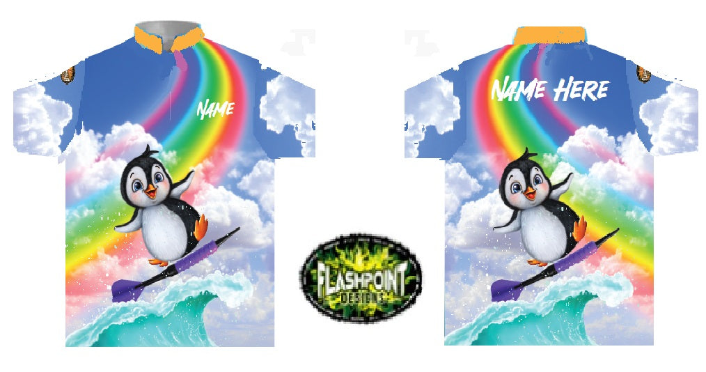 Lisa Yee's Surfing Penguin - Fun Official Player Jersey