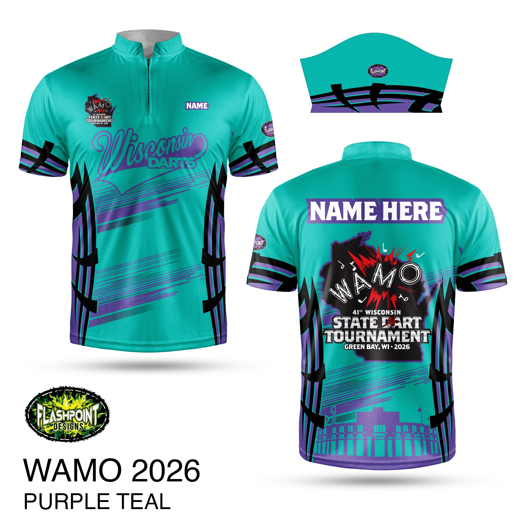 WAMO 2026 - Purple Teal - Personalized Jersey – FLASHPOINT DESIGNS