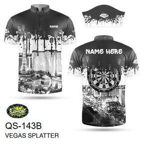 Vegas Spatter Black & White - Personalized
