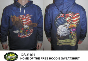 Home Of The Free Hoodie - Personalized