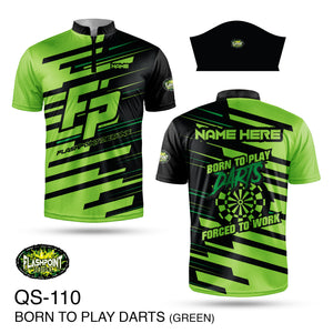 Born to Play Darts - Green - Personalized