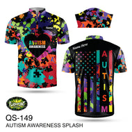 QS149 Autism Awareness Splash - Personalized Jersey