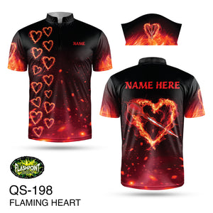 Flaming Heart - Personalized