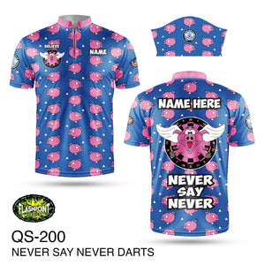 Never Say Never - Darts - Personalized