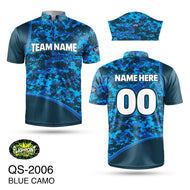 Blue Camo Softball - Personalized