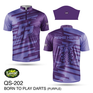 Born to Play Darts - Purple - Personalized