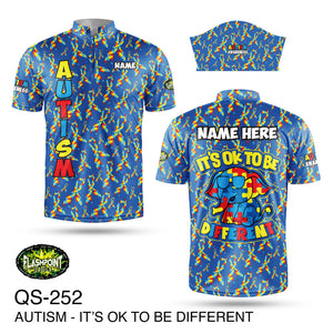 Autism - It's OK To Be Different - Personalized Jersey