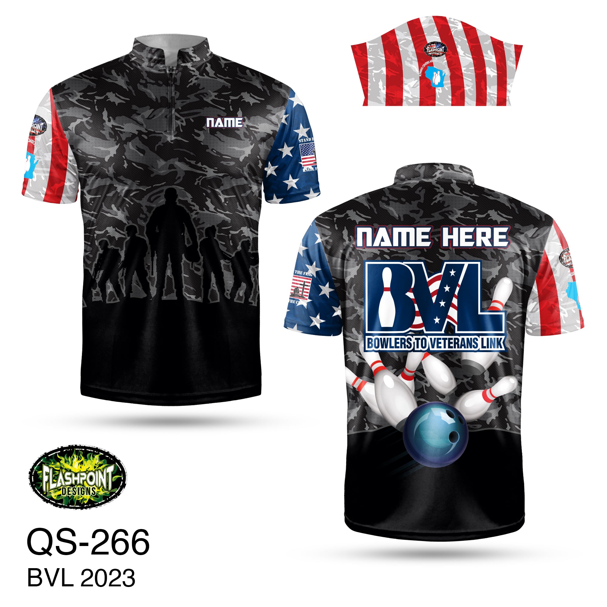 BVL Patriotic Camouflage Sublimated Jersey, New Arrivals