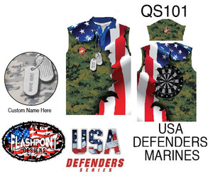 USA Defenders Marines Military- Personalized