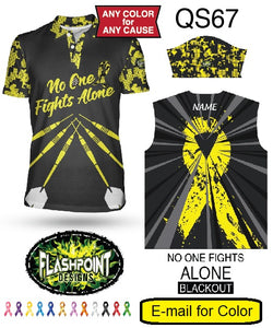 No One Fights Alone Blackout - Personalized