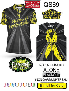 No One Fights Alone Blackout - Non Dart - Personalized